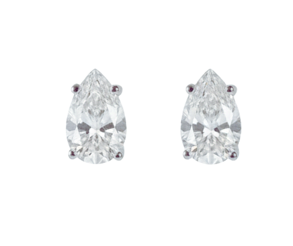 Bold Pear Studs