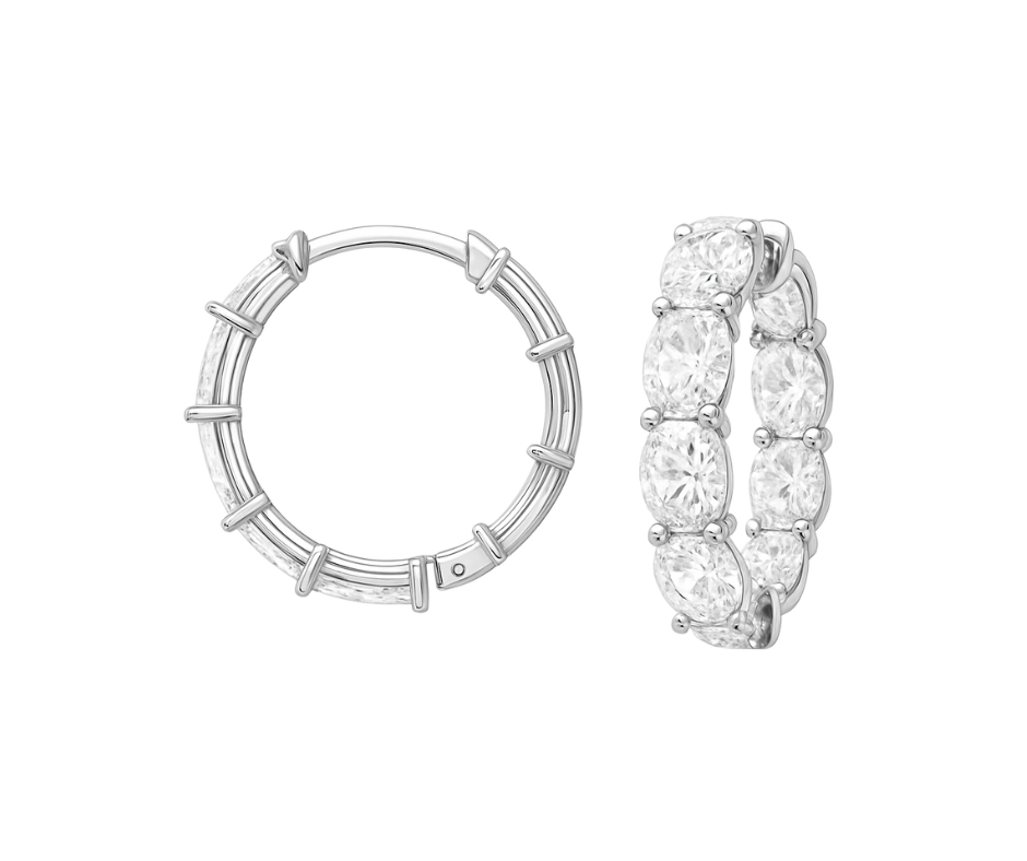 Eternal Oval Hoops