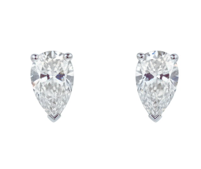 The Luna Pear Studs 1.75 CT